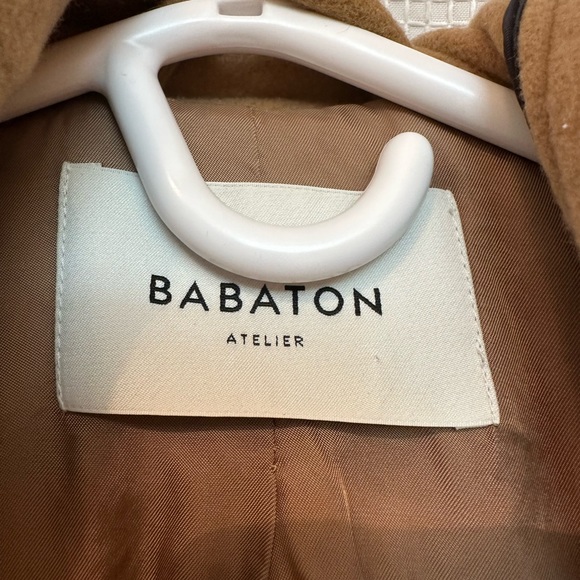 Aritzia Babaton Brown Coat with hood - Picture 3 of 5